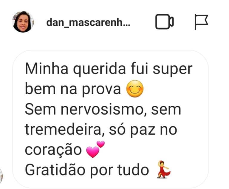 Depoimento de aluna 17