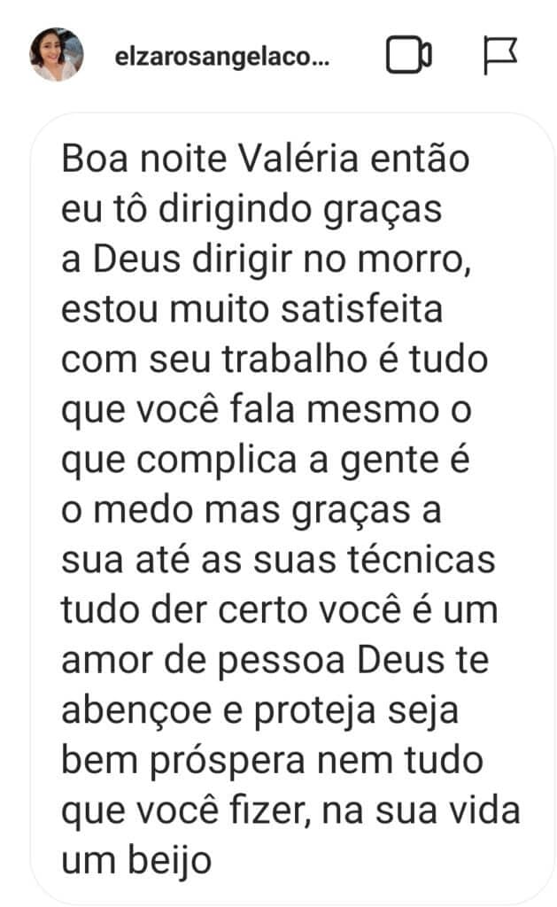 Depoimento de aluna 20