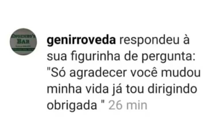 Depoimento de aluna 1