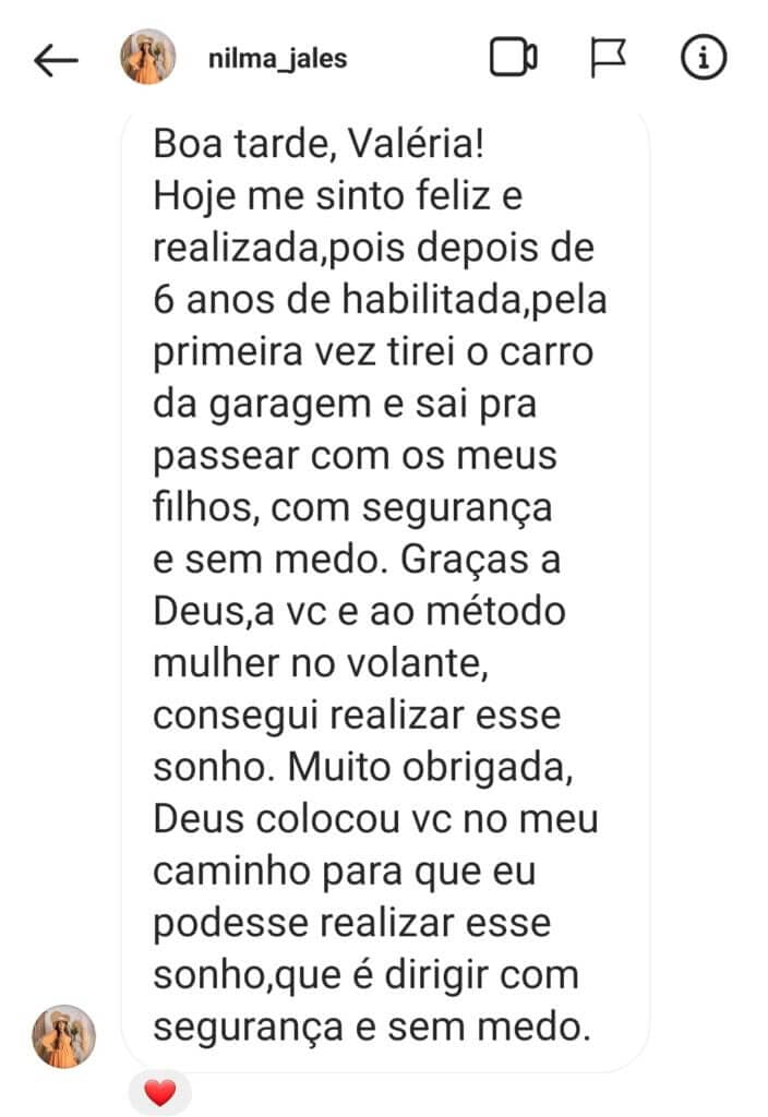 Depoimento de aluna 7