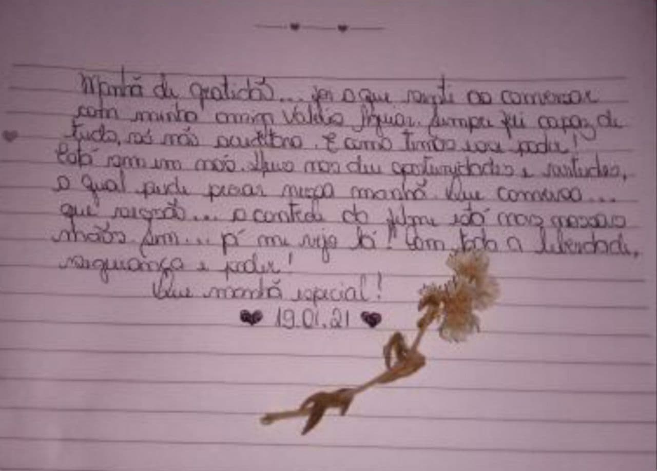 Depoimento de aluna 15