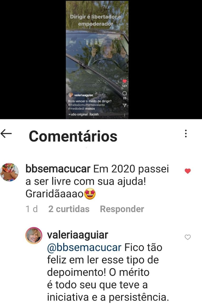 Depoimento de aluna 18