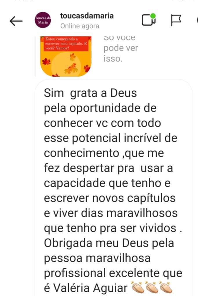 Depoimento de aluna 21